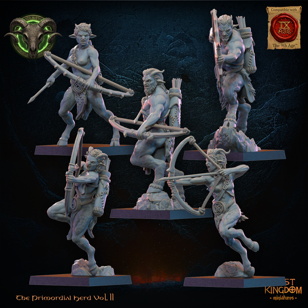 The Primordial Herd - Mongrel Archers  Unit by Lost Kingdom Miniatures