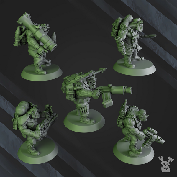 Da Horde - Blak Orks Mob by Dakka Dakka
