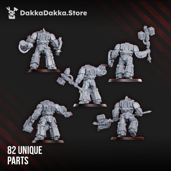 Fire Lizards - Volcano Armor Squad (Build Kit) by Dakka Dakka
