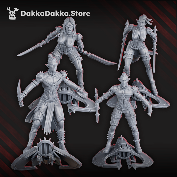 Dark Alvs - Jet-Biker Raiders by Dakka Dakka