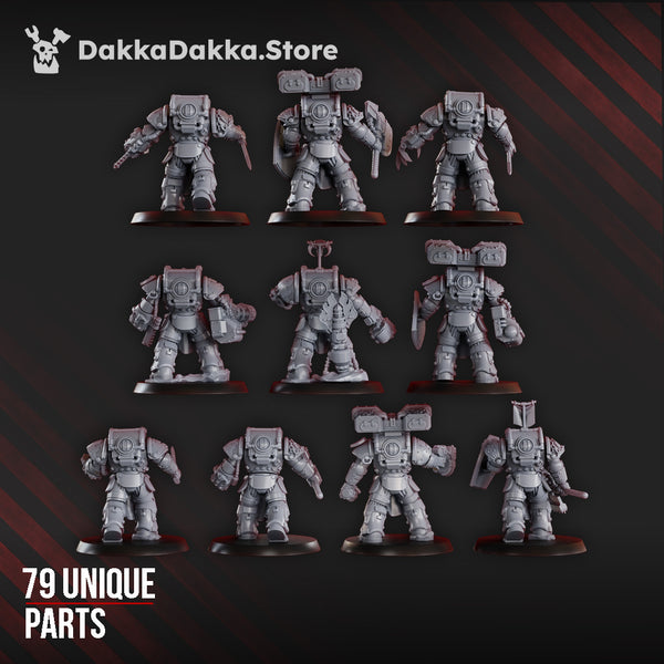 Space Knights - Ignisaurus Clan Destroyers (Build Kit) by Dakka Dakka