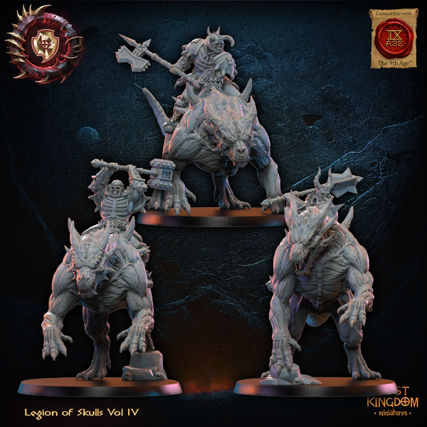 Warriors of the Dark Gods (Legion of Skulls)  - Skull Chosen Knights  Unit by Lost Kingdom Miniatures