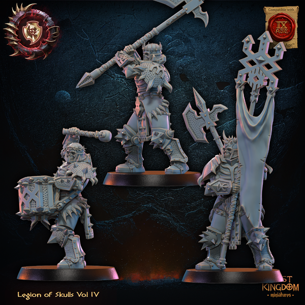 Warriors of the Dark Gods (Legion of Skulls)  - Skull Chosen  Unit by Lost Kingdom Miniatures