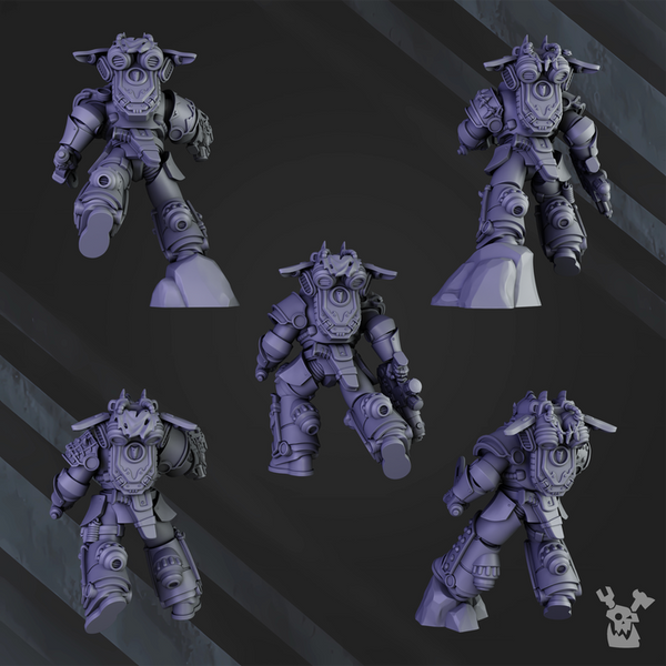 Space Knights - White Megalodon Clan Storm Squad by Dakka Dakka