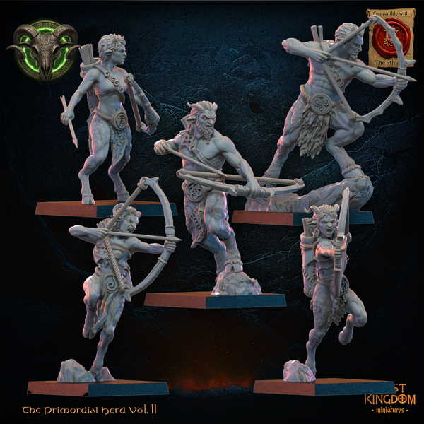 The Primordial Herd - Mongrel Archers  Unit by Lost Kingdom Miniatures