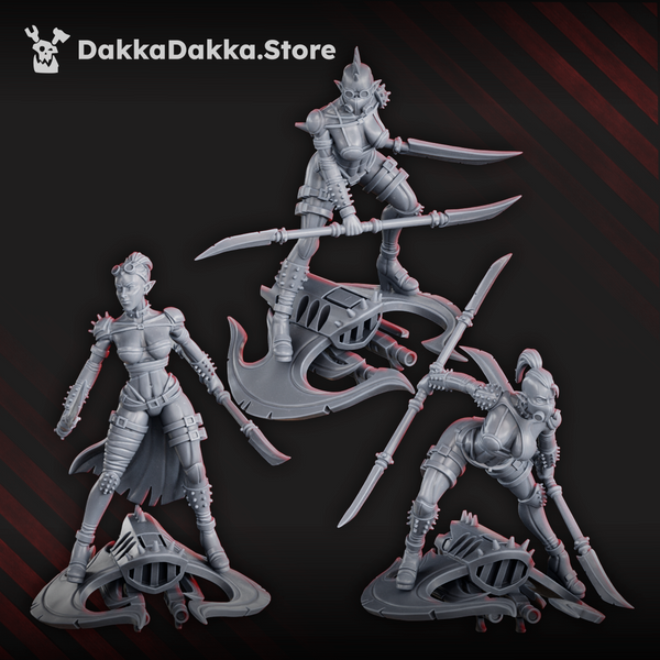 Dark Alvs - Jet-Biker Raiders by Dakka Dakka