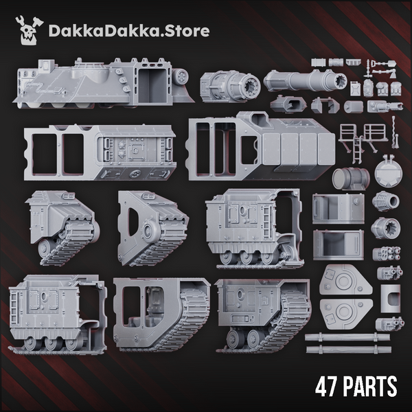 The Alcat Rats Penal Vanguard - Superheavy Tank Barboudon B-5 by Dakka Dakka