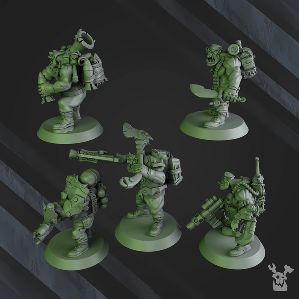 Da Horde - Blak Orks Mob by Dakka Dakka