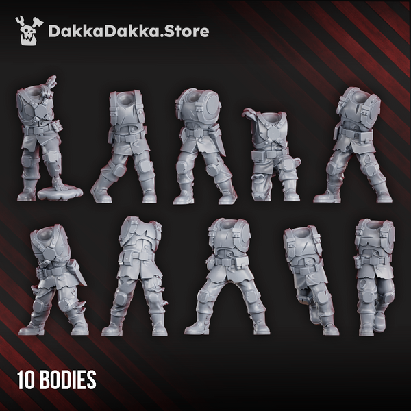 Agglomerate of Sector Gribabos (ASG) - Diseased Planetary Guard (Build Kit) by Dakka Dakka