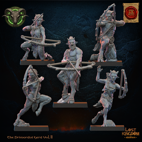 The Primordial Herd - Mongrel Archers  Unit by Lost Kingdom Miniatures