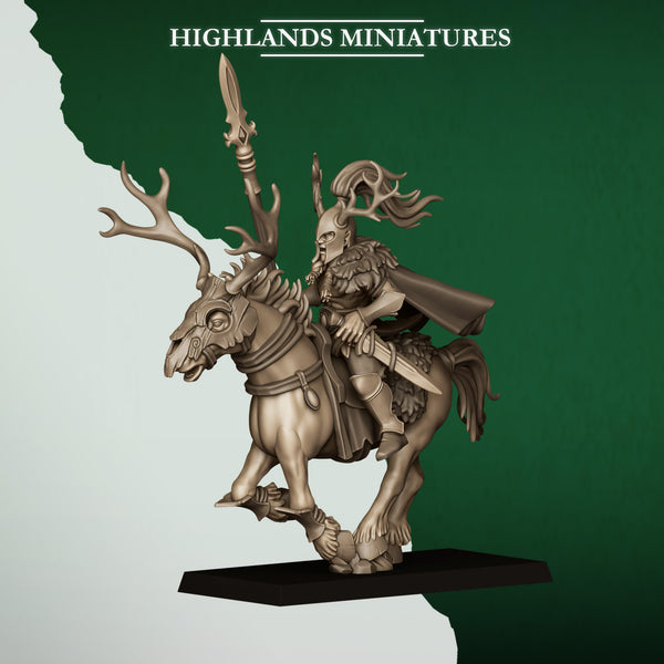 Feral Elves - Forest Riders Cavalry  Unit by Highlands Miniatures