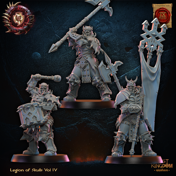 Warriors of the Dark Gods (Legion of Skulls)  - Skull Chosen  Unit by Lost Kingdom Miniatures