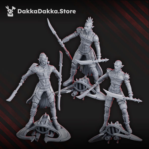 Dark Alvs - Jet-Biker Raiders by Dakka Dakka
