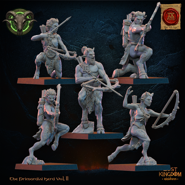 The Primordial Herd - Mongrel Archers  Unit by Lost Kingdom Miniatures