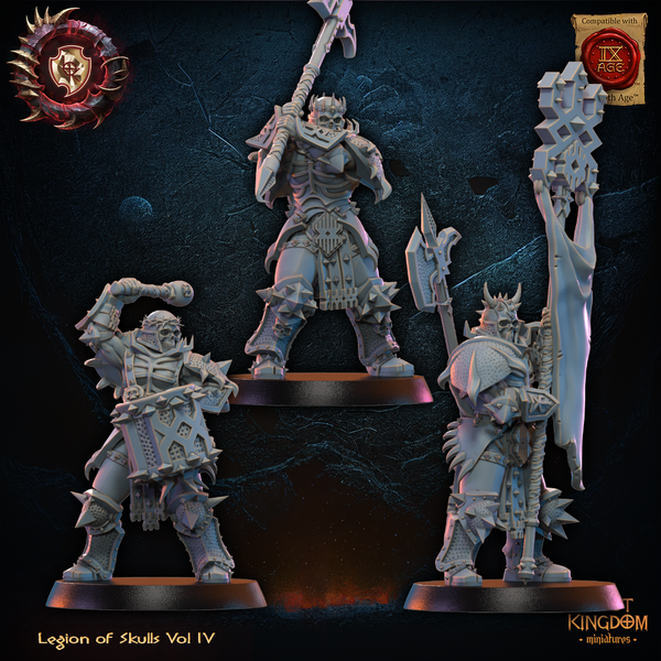 Warriors of the Dark Gods (Legion of Skulls)  - Skull Chosen  Unit by Lost Kingdom Miniatures