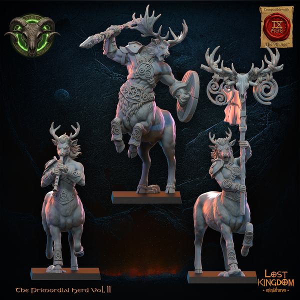 The Primordial Herd - Centaurs  Unit by Lost Kingdom Miniatures