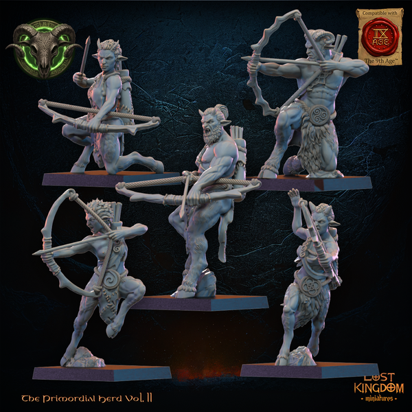 The Primordial Herd - Mongrel Archers  Unit by Lost Kingdom Miniatures