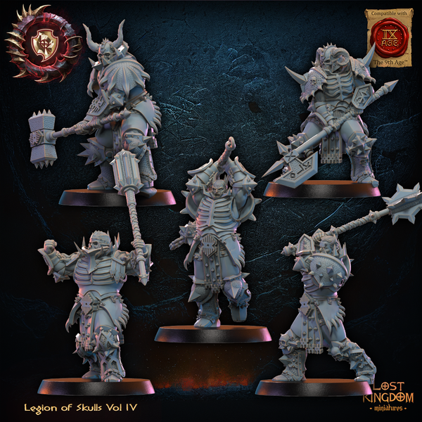 Warriors of the Dark Gods (Legion of Skulls)  - Skull Chosen  Unit by Lost Kingdom Miniatures