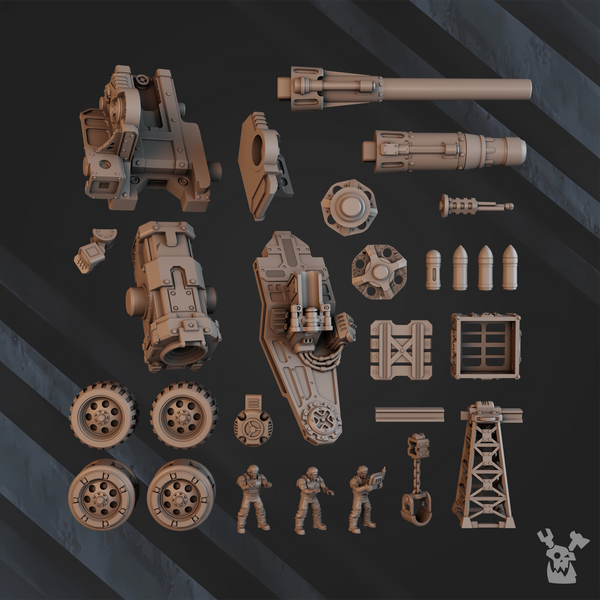 Regius Guard - Heavy Artillery  Mount with Earthquaker Cannon & Gorgon Siege Gun by Dakka Dakka