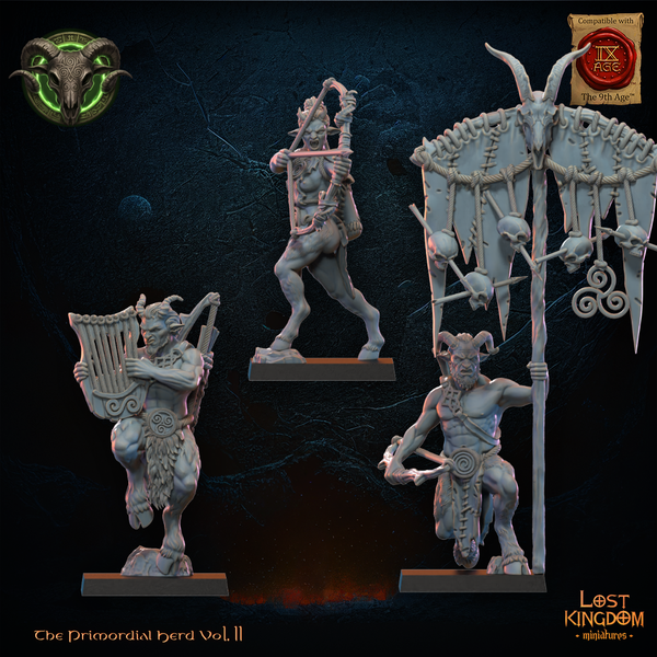 The Primordial Herd - Mongrel Archers  Unit by Lost Kingdom Miniatures