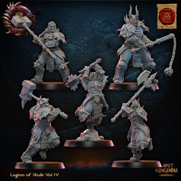 Warriors of the Dark Gods (Legion of Skulls)  - Skull Chosen  Unit by Lost Kingdom Miniatures