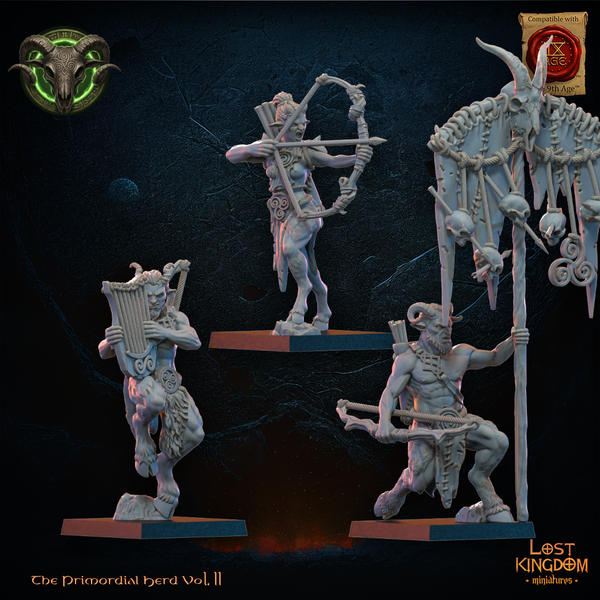 The Primordial Herd - Mongrel Archers  Unit by Lost Kingdom Miniatures