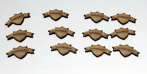 Wavered/ Disordered / Hindered Tokens (Kings of War)