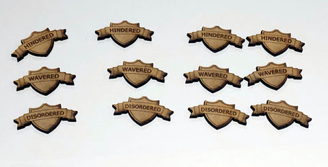 Wavered/ Disordered / Hindered Tokens (Kings of War)