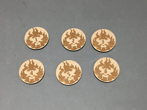 Warhammer 40K objective Markers Word Bearers