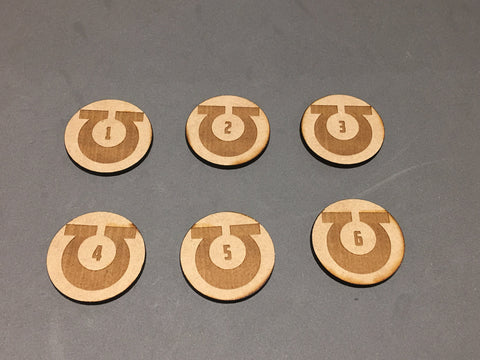 Warhammer 40K objective Markers Ultra Marines