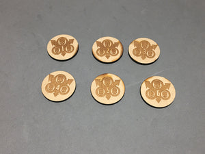Warhammer 40K objective Markers Death Guard