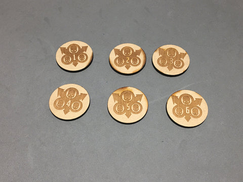 Warhammer 40K objective Markers Death Guard