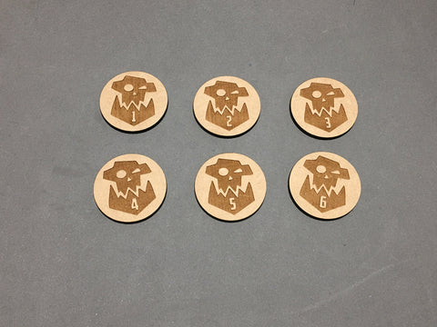 Warhammer 40K objective Markers Orks