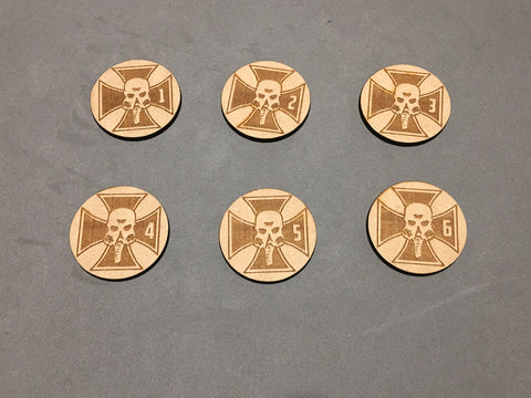 Warhammer 40K objective Markers Death Korps