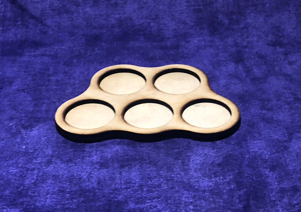 Movement Trays, AOS, 40K, Squad 5 model (32mm / 25MM Bases)
