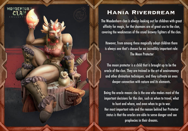 Hania Riverdream  Minotaur Miniature, high quality 3d printed  miniature for  tabletop games.