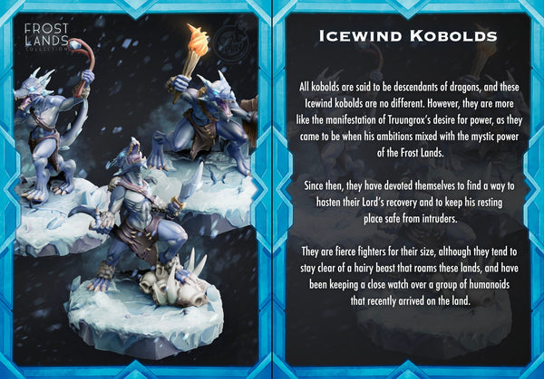 Icewind Kobolds Cast N Play Frostlands 3d Printed Miniature
