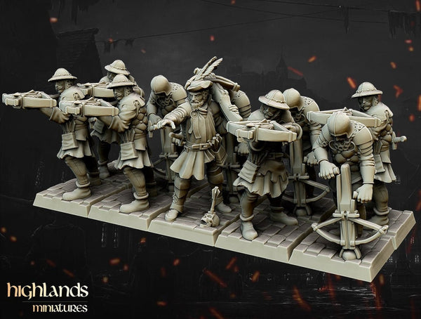 Crossbowmen Unit by Highlands Miniatures