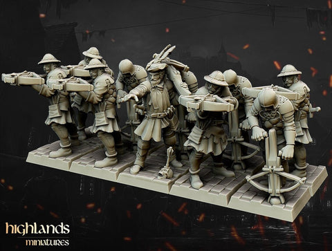 Crossbowmen Unit by Highlands Miniatures