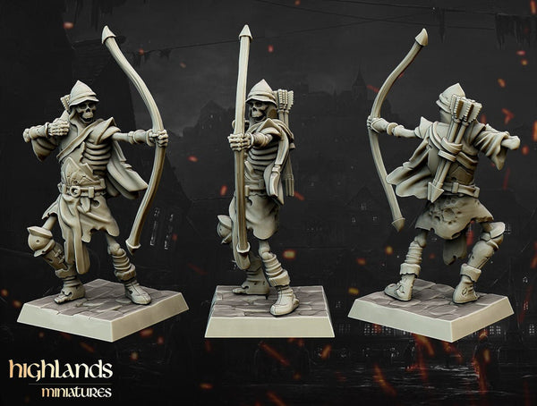 Skeleton Bowmen / Undead Archers by Highlands Miniatures