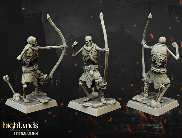 Skeleton Bowmen / Undead Archers by Highlands Miniatures