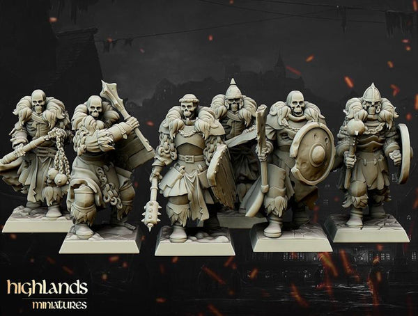 Undead Blackwatch Warriors by Highlands Miniatures