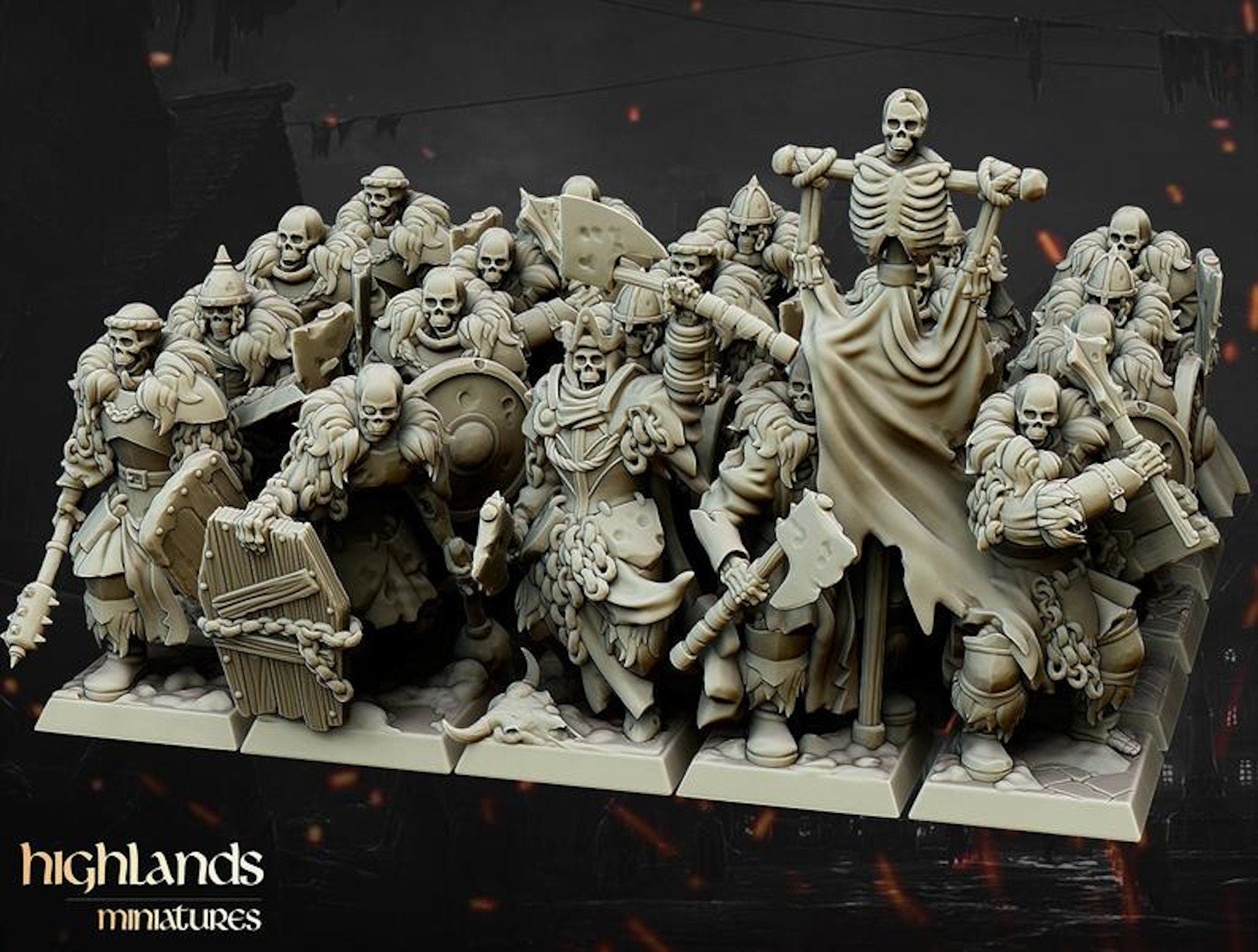 Undead Blackwatch Warriors by Highlands Miniatures
