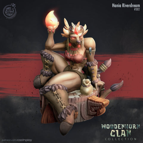 Hania Riverdream  Minotaur Miniature, high quality 3d printed  miniature for  tabletop games.