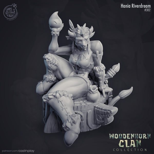 Hania Riverdream  Minotaur Miniature, high quality 3d printed  miniature for  tabletop games.