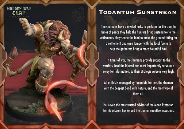 Tooantuh Sunstream Minotaur Miniature, high quality 3d printed miniature for tabletop games