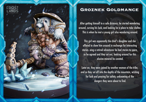 Groznek Goldmace Cast N Play Frostlands 3d Printed Miniature