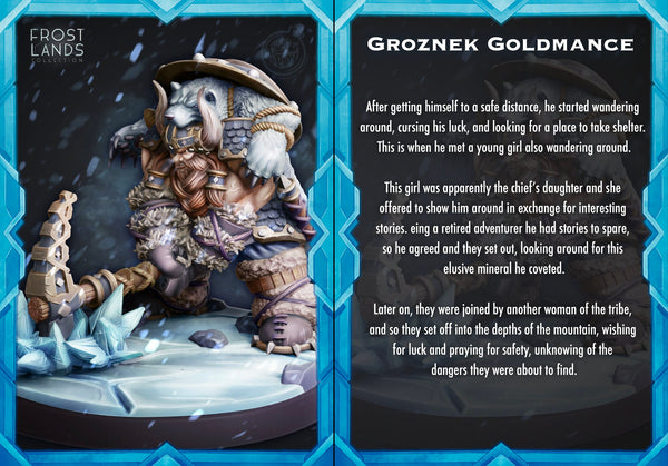 Groznek Goldmace Cast N Play Frostlands 3d Printed Miniature