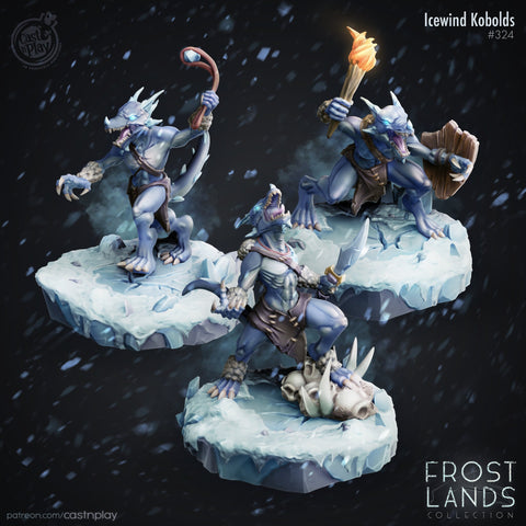 Icewind Kobolds Cast N Play Frostlands 3d Printed Miniature