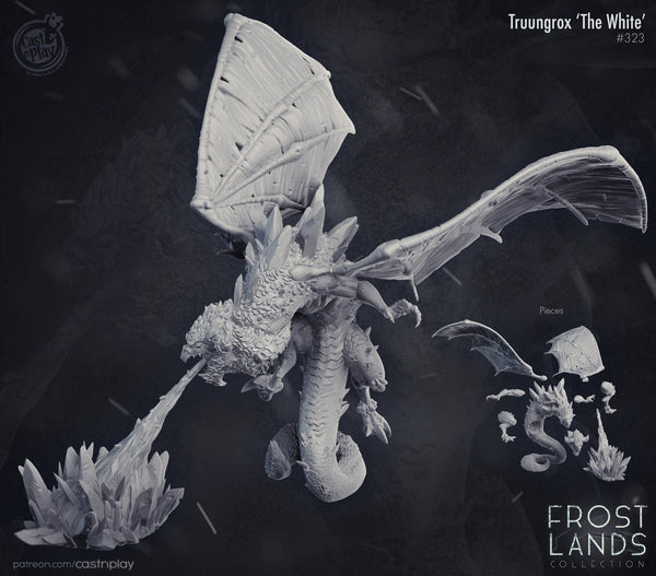 Truungrox The White Cast N Play Frostlands 3d Printed Miniature